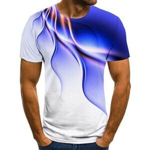 Men's Short Sleeve T-Shirt 3D Print Graphic‎ Men's Tee Size M